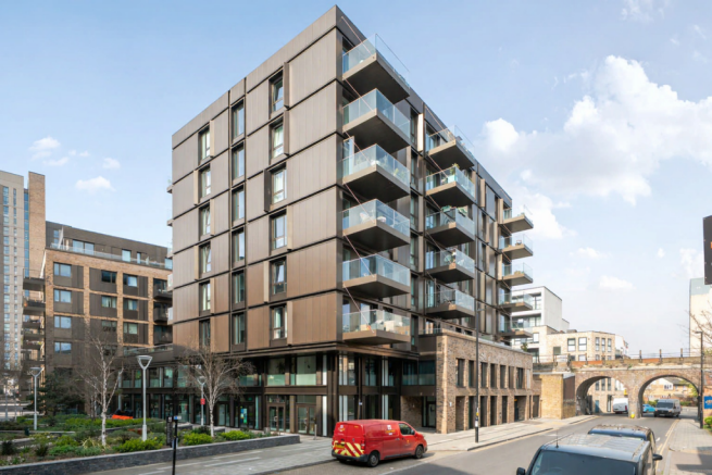Modern apartment building